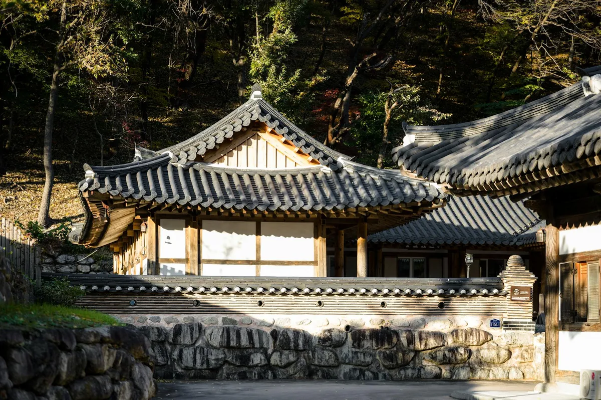 Korean traditional and modern landscape